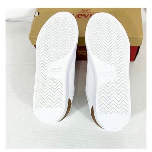 Levi's NWB Sz 13M White/Tan Mens Jeffrey 501 Tumbled UL Casual Sneaker Shoes - Picture 6 of 6